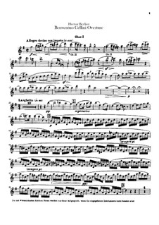 Бенвенуто Челлини, H.76 Op.23: Увертюра – партии гобоев by Гектор Берлиоз