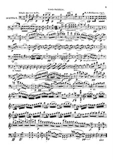 Два дуэта для скрипки и виолончели, Op.6: Партия виолончели by Генрих Антон Гофман