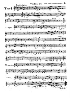 Шесть прогрессивных трио для двух скрипок и виолончели, Op.28: Скрипка II by Франц Антон Хофмайстер