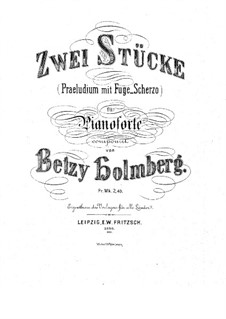 Две пьесы для фортепиано: Две пьесы для фортепиано by Betsy Holmberg