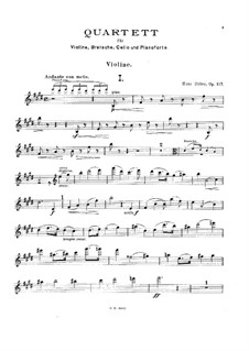 Фортепианный квартет No.2 ми мажор, Op.117: Фортепианный квартет No.2 ми мажор by Ханс Хубер