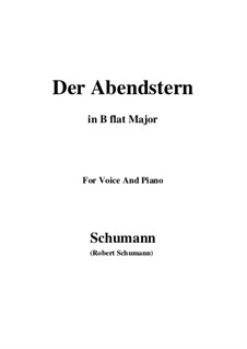 No.1 Der Abendstern (The Evening Star): B flat Major by Роберт Шуман