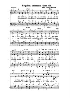 Requiem aeternam dona eis: Вокальная партитура by Карл Людвиг Хельвиг.