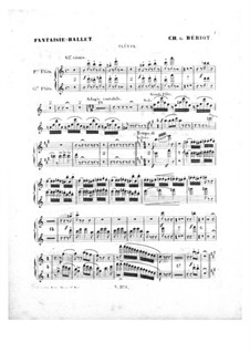 Scène de ballet, Op.100: Партии флейт by Шарль Берио