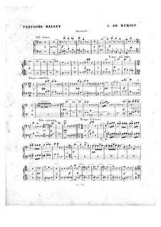 Scène de ballet, Op.100: Партии фаготов by Шарль Берио