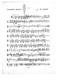 Scène de ballet, Op.100: Партия альта by Шарль Берио