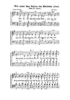 Wer unter dem Schirm des Hochsten sitzen: Wer unter dem Schirm des Hochsten sitzen by Карл Штайн