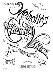 Карнавал в Венеции: Для фортепиано by Клод Мельнот