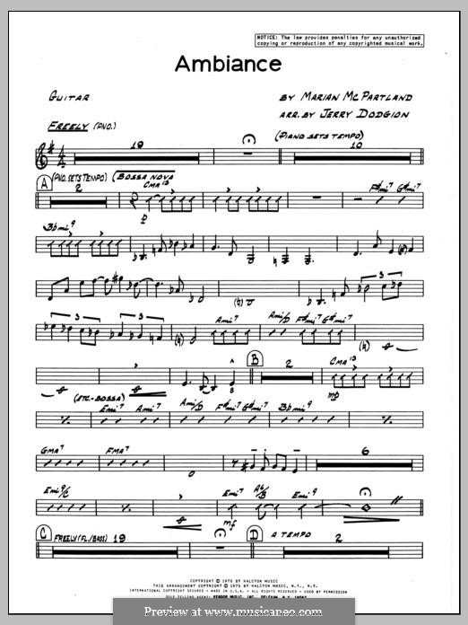 Ambiance: Партия гитары by Marian McPartland