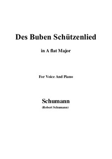 No.26 Des Buben Schützenlied: A flat Major by Роберт Шуман