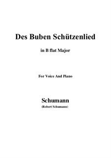 No.26 Des Buben Schützenlied: B flat Major by Роберт Шуман