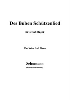 No.26 Des Buben Schützenlied: G flat Major by Роберт Шуман