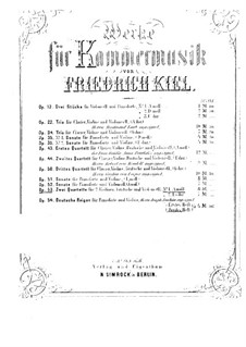 Струнные квартеты, Op.53: Квартет No.1 – Партии by Фридрих Киль