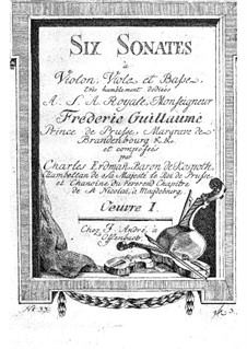 Шесть сонат для струнного трио, Op.1: Партия виолончели by Отто Карл Эрдманн Коспот
