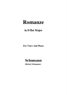 Испанские любовные песни, Op.138: No.5 Romance, Version III (D flat Major) by Роберт Шуман