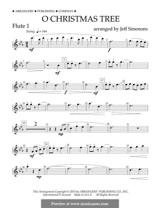 Concert Band version: Flute 1 part by folklore