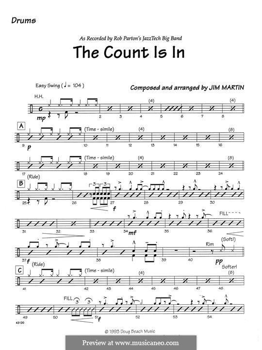 The Count Is In: Drum Set part by Robert Martin