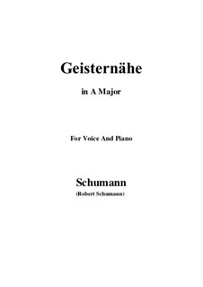 No.3 Geisternähe: Ля мажор by Роберт Шуман