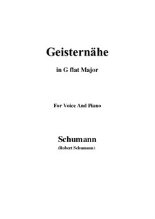 No.3 Geisternähe: G flat Major by Роберт Шуман