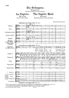 The Captive Maid, H.60 Op.12: For voice and orchestra by Гектор Берлиоз