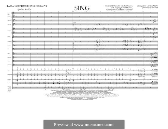 Sing (Pentatonix): Партитура by Martin Johnson, Sam Hollander, Mitchell Grassi, Scott Hoying, Kevin Olusola
