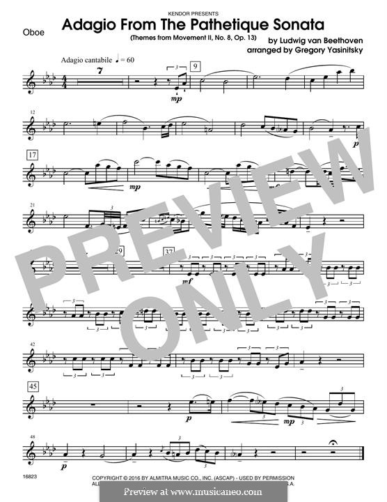 Часть II: Themes, for winds - oboe part by Людвиг ван Бетховен