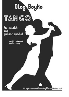 Tango (1+4) for soloist and guitars quartet: Tango (1+4) for soloist and guitars quartet by Олег Бойко