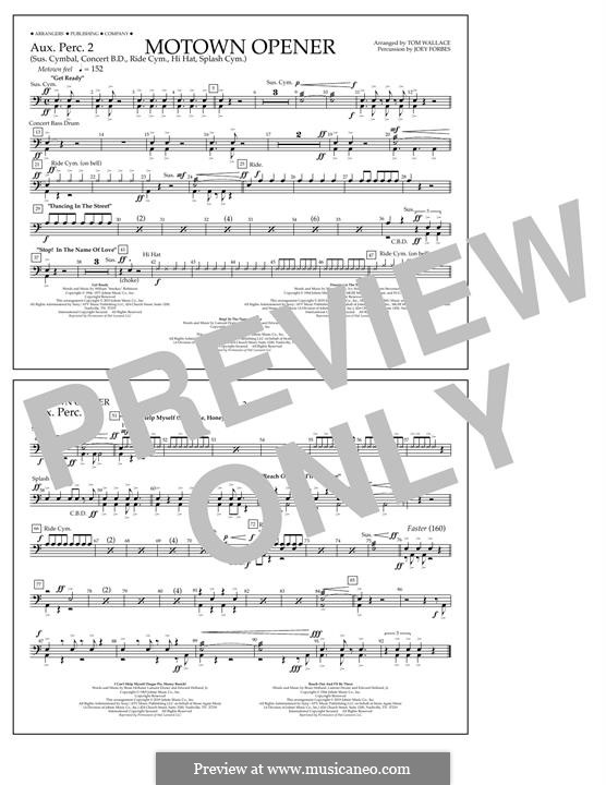 Motown Theme Show Opener: Aux. Perc. 2 part by Smokey Robinson