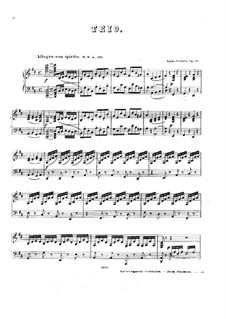 Фортепианное трио No.3 ре мажор, Op.58: Партии by Игнац Лахнер