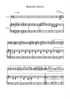 Марш Радецкого, Op.228: Для виолончели и фортепиано by Иоганн Штраус (отец)