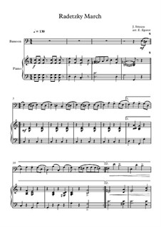 Марш Радецкого, Op.228: Для фагота и фортепиано by Иоганн Штраус (отец)