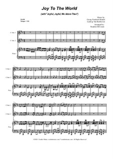 Joy To The World (with 'Joyful, Joyful, We Adore Thee'): Duet for C-instruments by Георг Фридрих Гендель, Людвиг ван Бетховен