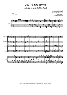 Joy To The World (with 'Joyful, Joyful, We Adore Thee'): For Brass Quartet and Piano - Alternate Version by Георг Фридрих Гендель, Людвиг ван Бетховен