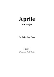 Aprile: B Major by Франческо Паоло Тости