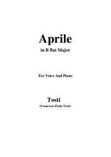 Aprile: B flat Major by Франческо Паоло Тости