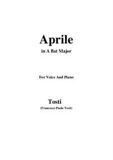 Aprile: A flat Major by Франческо Паоло Тости