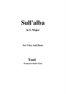 Sull'alba: G Major by Франческо Паоло Тости