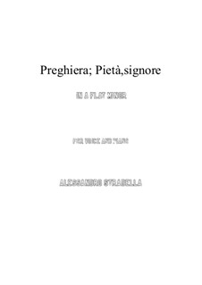 Pieta Signore: A flat minor by Алессандро Страделла