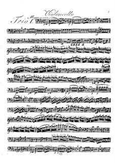 Три струнных трио, Op.17: Партия виолончели by Johann Georg Lickl