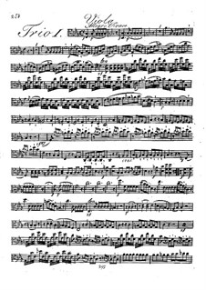 Три струнных трио, Op.17: Партия альта by Johann Georg Lickl