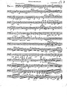 Струнное трио ля мажор, Op.12: Партия виолончели by Кароль Юзеф Липиньский