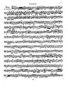 Струнное трио соль минор, Op.8: Партия виолончели by Кароль Юзеф Липиньский