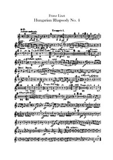 No.12 до-диез минор, для оркестра, S.359/4: Партии I-II труб by Франц Лист