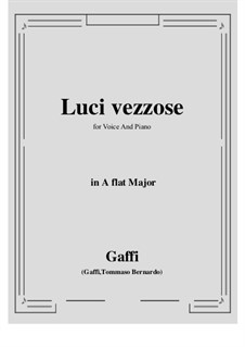 Luci vezzose: A flat Major by Tomasso Bernardo Gaffi
