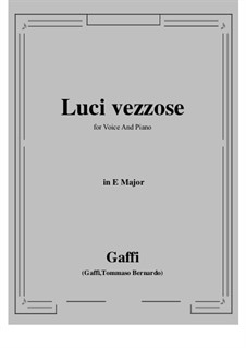 Luci vezzose: E Major by Tomasso Bernardo Gaffi