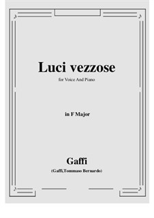 Luci vezzose: Фа мажор by Tomasso Bernardo Gaffi
