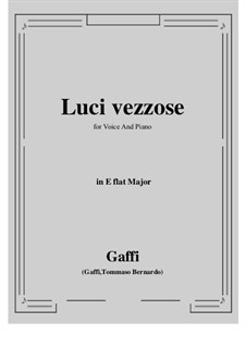 Luci vezzose: E flat Major by Tomasso Bernardo Gaffi