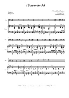 Всё Иисусу отдаю я: For Trombone solo and Piano by Winfield Scott Weeden