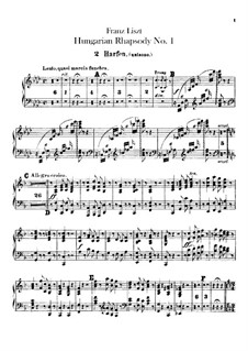 No.14 фа минор, для оркестра, S.359/1: Партия арфы by Франц Лист