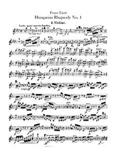 No.14 фа минор, для оркестра, S.359/1: Партии I-II скрипок by Франц Лист